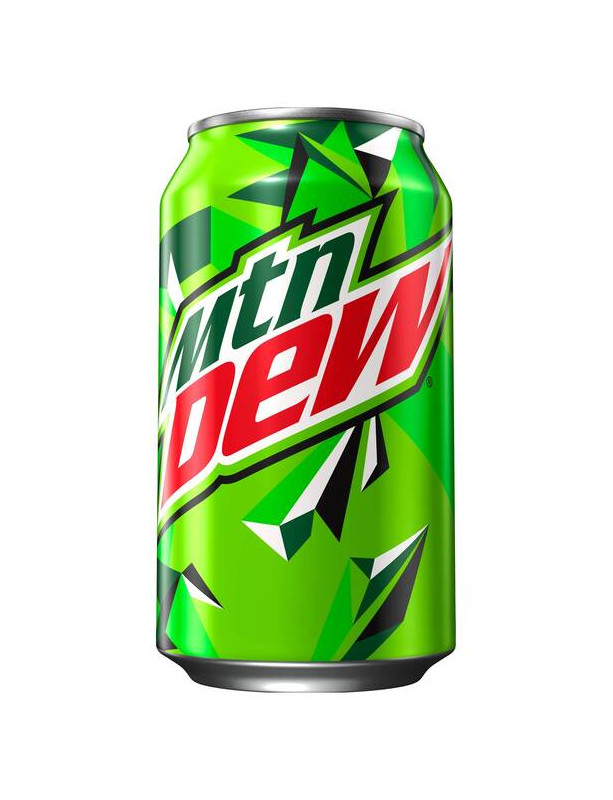 MOUNTAIN DEW can 2x 12x12 oz